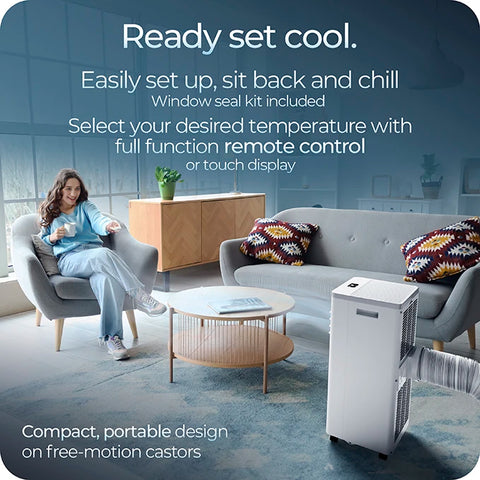 Avalla S-150 4-in-1 22L portable dehumidifier & air conditioner - for multi-rooms 8000BTU