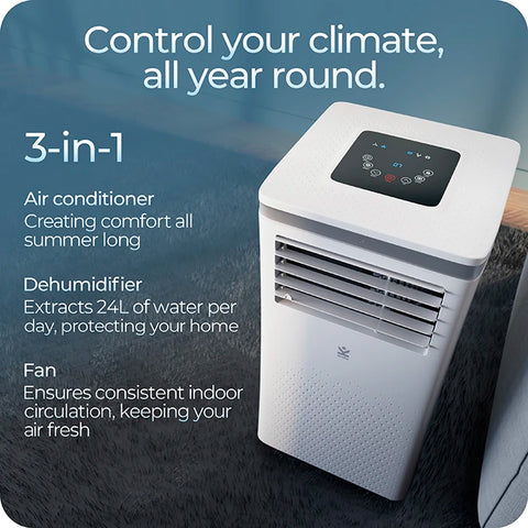 Avalla S-290 - 3-in-1 powerful air conditioner & dehumidifier for multi-rooms  10000BTU