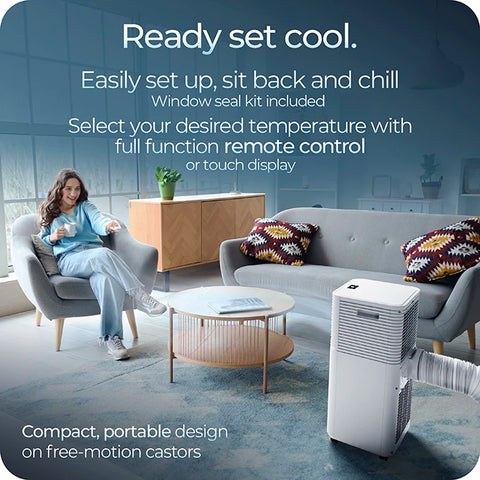 Avalla S-80 4-in-1 portable 12l dehumidifier & air conditioner combo - for large rooms