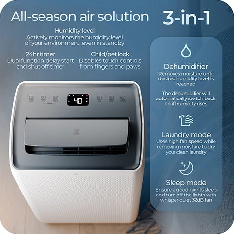 Avalla X-500 smart medium dehumidifier - 16l (2025 model)